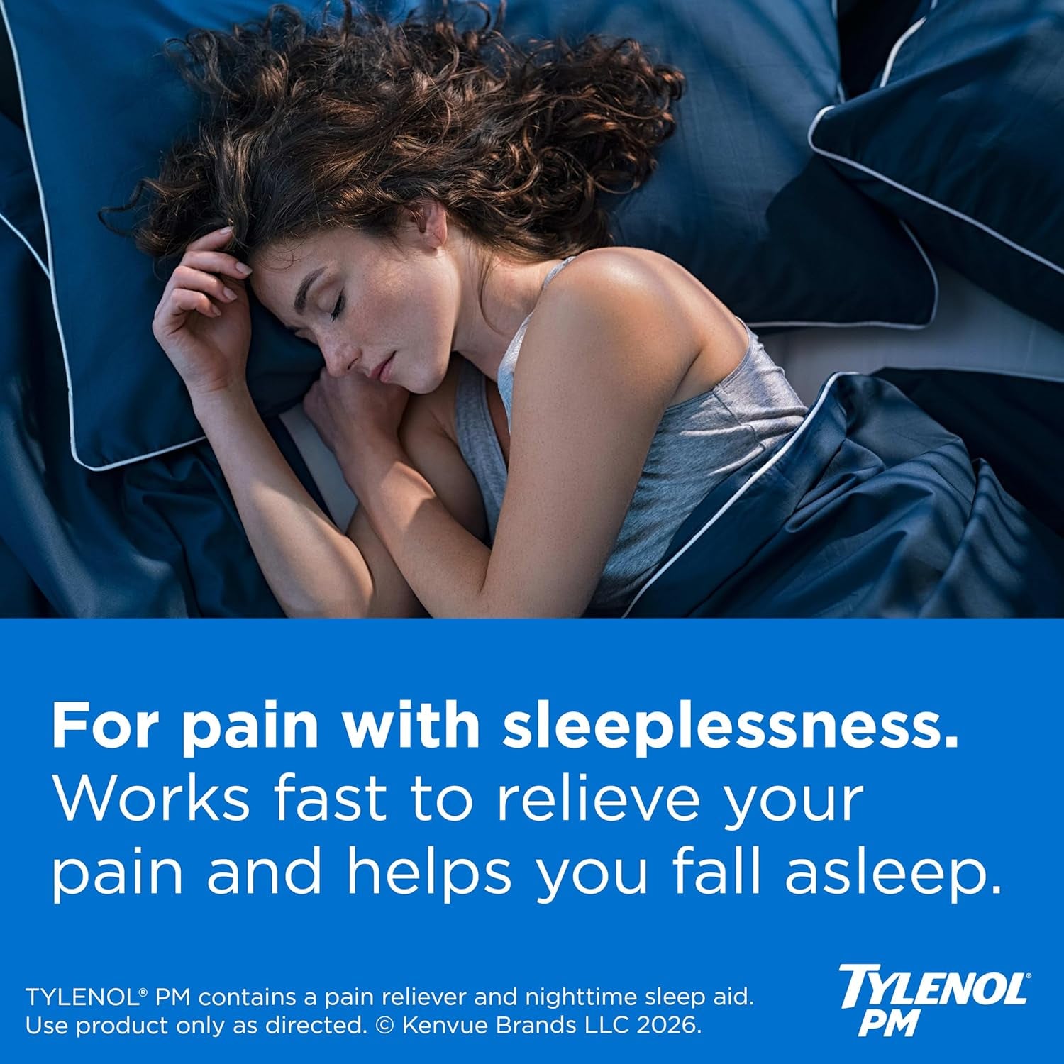 Tylenol PM Extra Strength Nighttime Pain Reliever & Sleep Aid Caplets, 500 Mg Acetaminophen & 25 Mg Diphenhydramine Hcl, Relief for Nighttime Aches & Pains, Non-Habit Forming, 150 Ct
