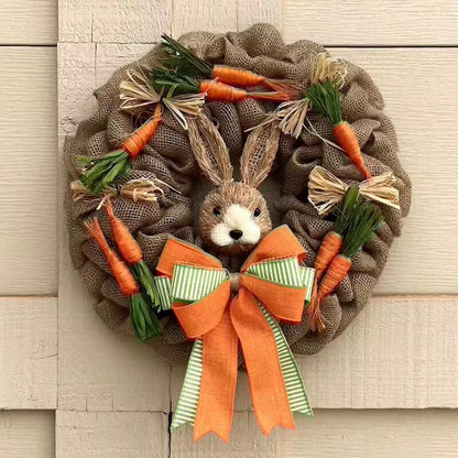 45Cm Colorful Easter Eggs Decor Wreaths for Front Door Pastel Easter Egg Mini Spring Easter Wreath Easter Window Decor Wreath